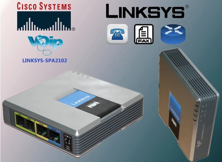 全新 Linksys SPA2102 语音网关 支持sip协议 外贸免费 - 图1