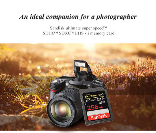 Sandisk Extreme Pro SDHC/SDXC SD Card128GB C10 U3 V30 UHS-I