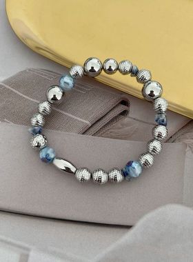 时尚百搭欧式琉璃碎石手链