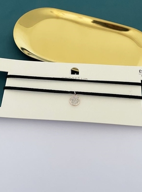 s14青岛外贸欧美首饰品简约个性镶钻百搭日常小众唯美项链锁骨链