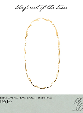 LELALES桑丘 扁梅花项链 简约现代感春夏配搭节日礼物