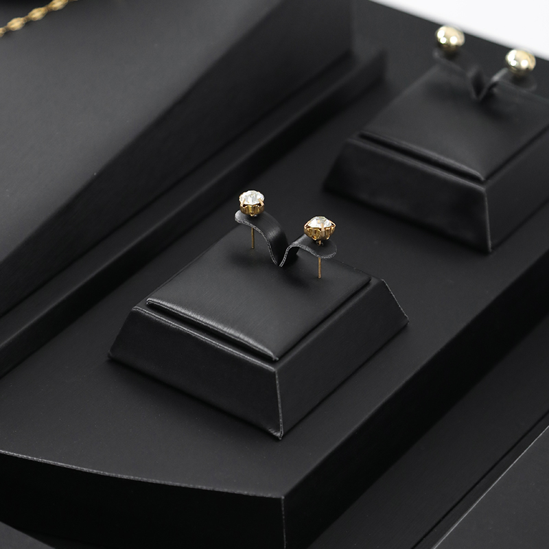 耳饰耳环展示架陈列珍珠耳钉架耳环架子黑色柜台珠宝首饰展示道具 - 图2