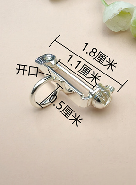吊坠改胸针_合金隐形隐藏式DIY中古万能扣改造转换器回流别针