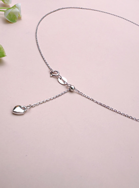 通体925纯银镀铂金伸缩链万能链