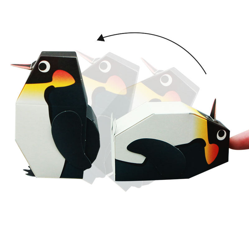 【韩老师专享】卡米卡乐恐龙来啦动态纸模型立体企鹅动物造型手工,淘宝优惠券,粉丝福利购,淘宝优惠卷