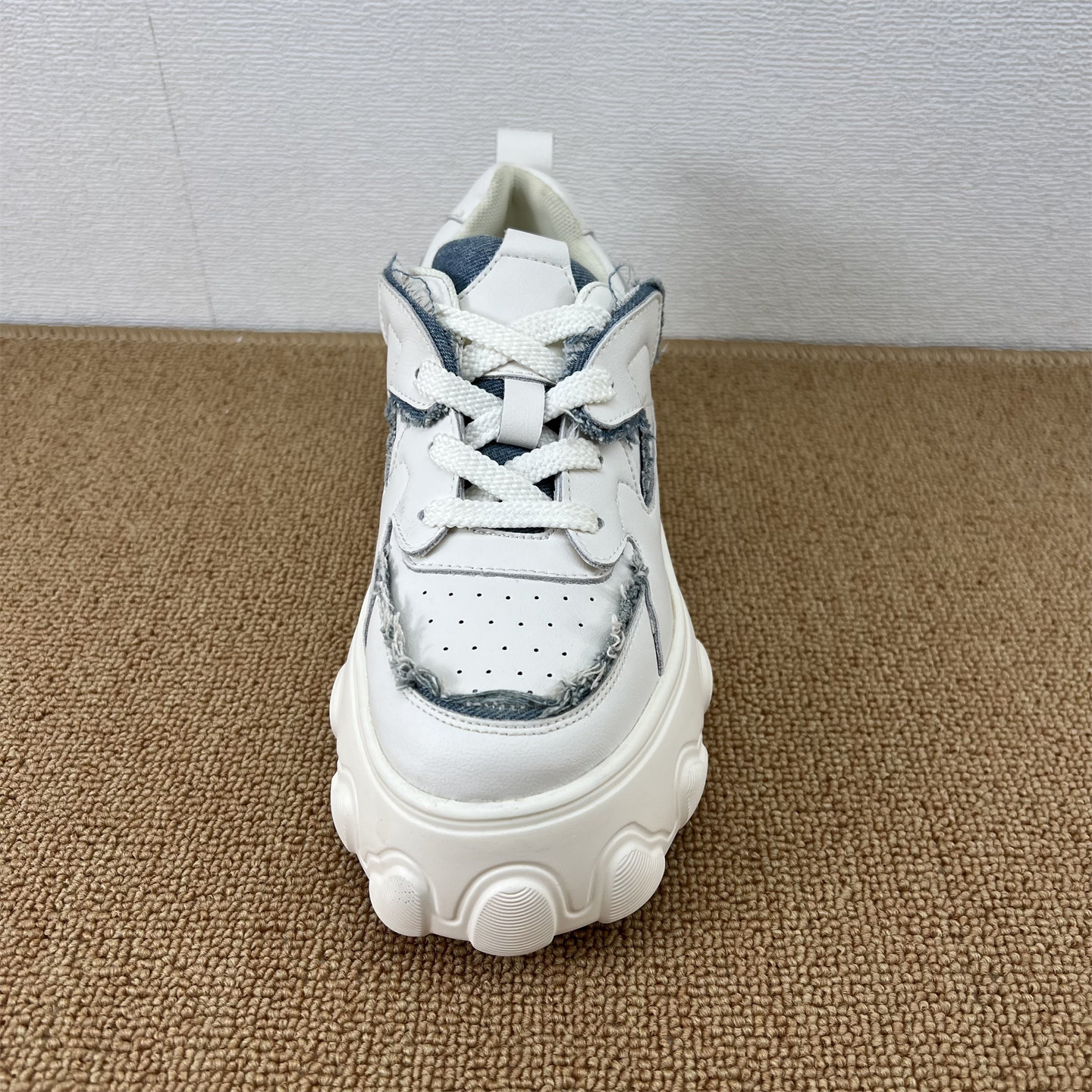 2025新款真皮厚底增高小白鞋时尚百搭休闲鞋潮流轻便系带舒适女鞋,淘宝优惠券,粉丝福利购,淘宝优惠卷