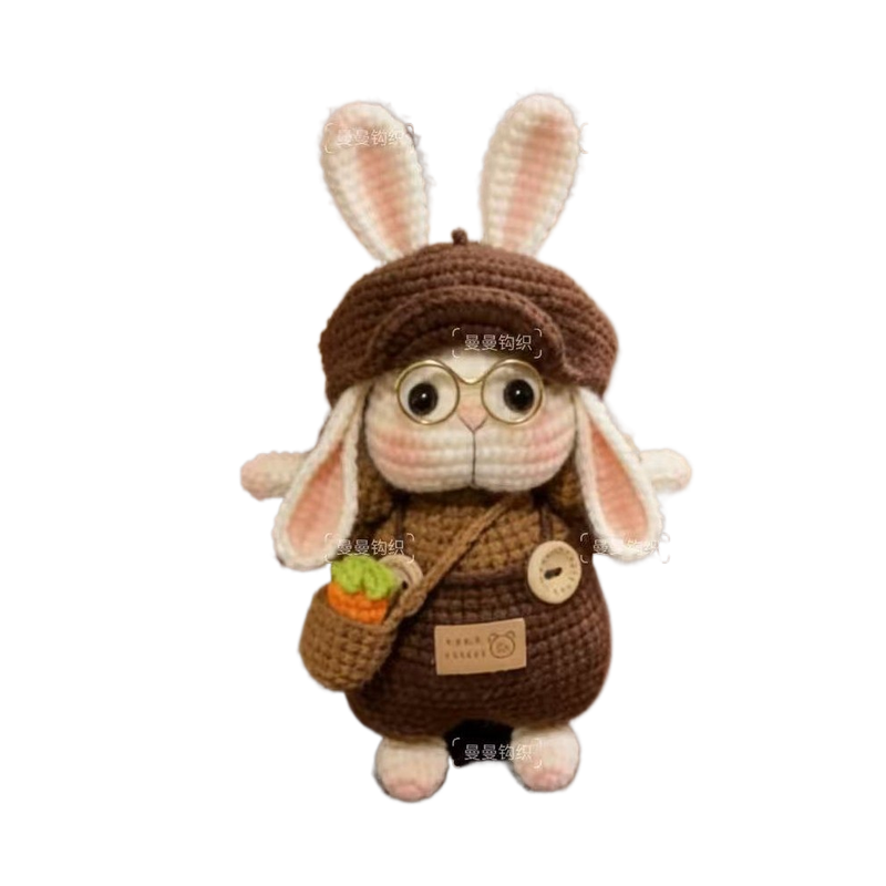 手工毛线钩织diy材料包编织糖糖兔长耳朵兔兔玩偶钥匙扣包包挂件,淘宝优惠券,粉丝福利购,淘宝优惠卷