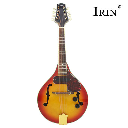 藏族乐器日落色云杉木电声曼陀铃西洋乐器EQ曼陀铃琴八弦曼德琳。 - 图0