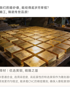 高端定制立体金属人像浮雕画相框摆件婚房桌面装饰摆件纪念品礼物