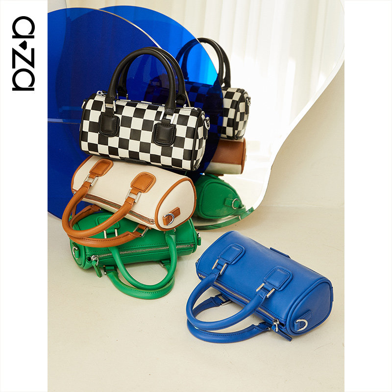 aza手提2021冬季新款波士顿包 aza女士包袋