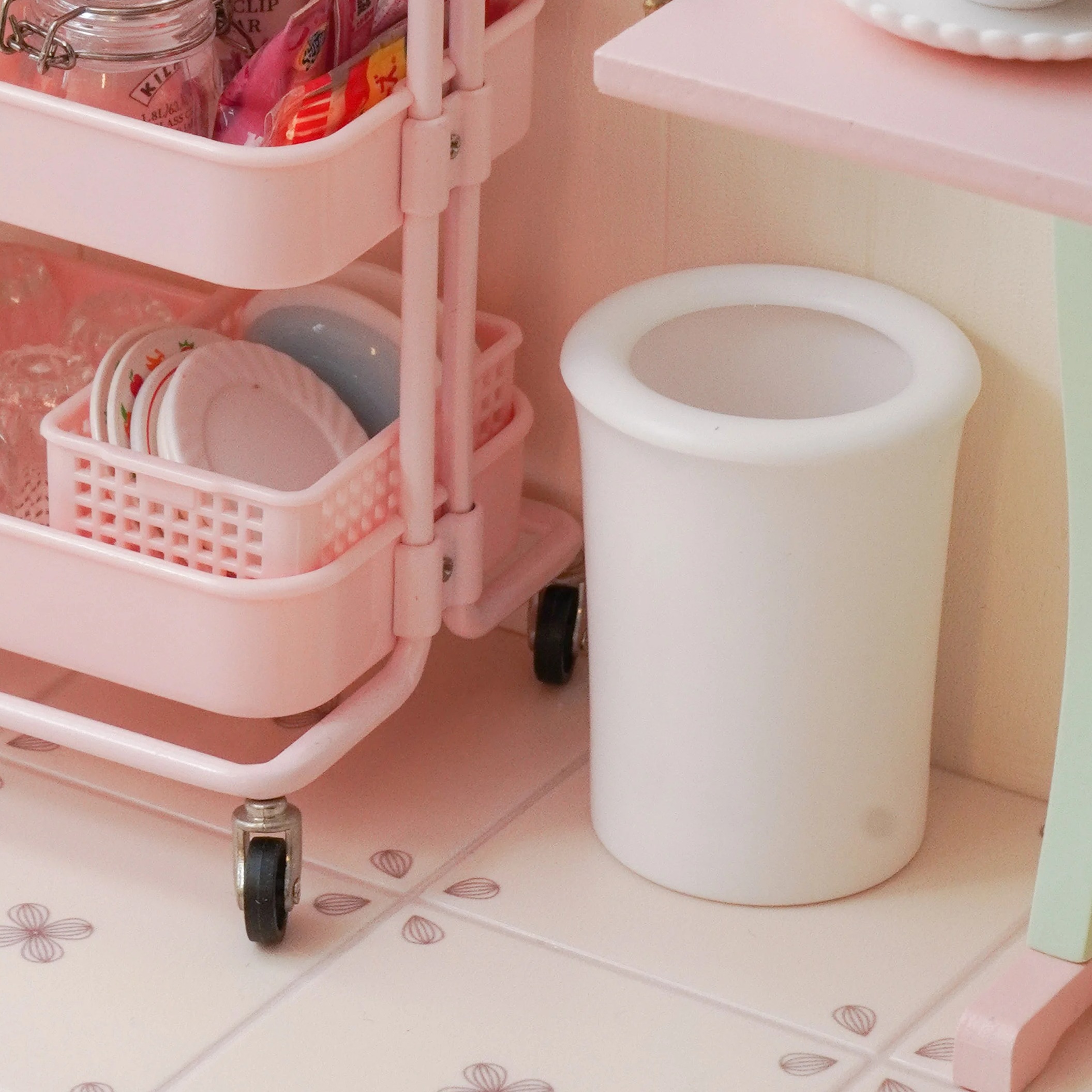 玩具】纸篓筒/垃圾桶 6分blythebjdob11gsc盲盒娃屋配件迷你模型 - 图2