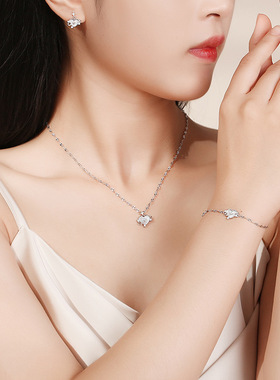 原创心之轨迹手链女纯银韩版时尚