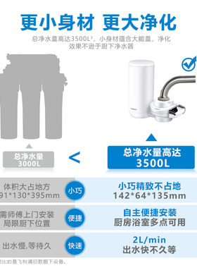 飞利浦水龙头家用净水器过滤