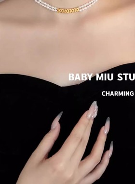 麦穗款双层项链锁骨链