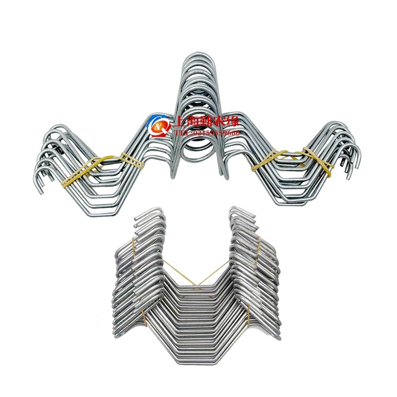 养殖温室大棚配件带孔引线簧八字簧加厚压膜线固定钩防风卡槽绳勾,淘宝优惠券,粉丝福利购,淘宝优惠卷