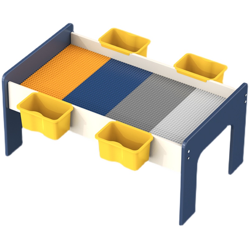 直播儿童积木桌子大颗粒男女孩宝宝益智拼装多功能大号尺寸木质玩