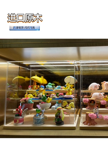 Bubble Mart Blind Box Хранение коробки рука -Office Doll Model Прозрачная пылевидная пыль шкаф Yark Dust Pround Lesats