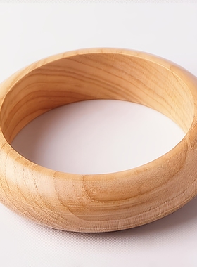 桃木手镯向日葵富贵鱼竹节木镯子