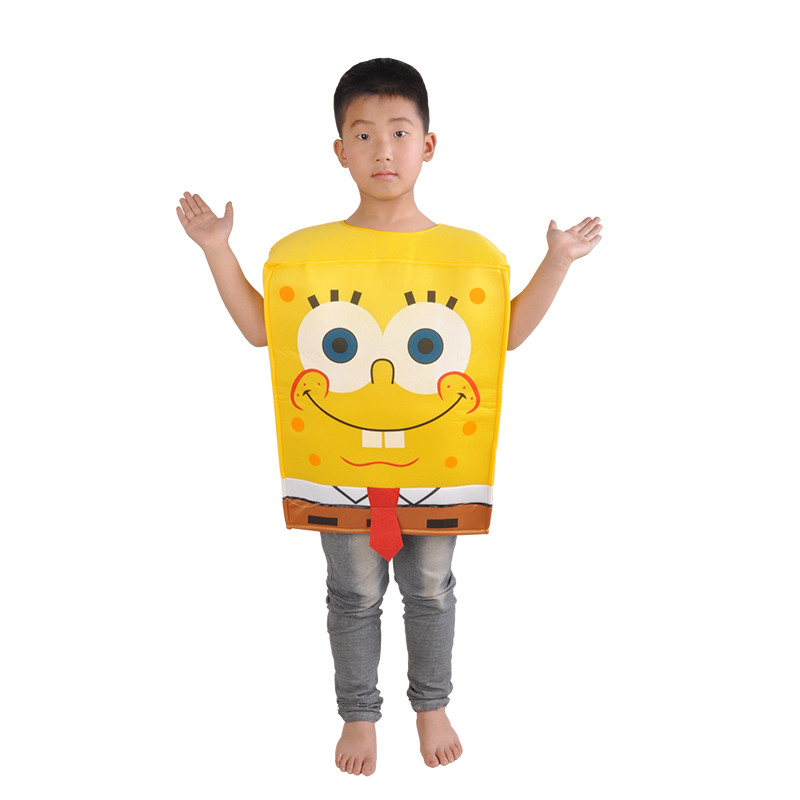 儿童节cosplay动漫服装儿童海绵宝宝表演出衣
