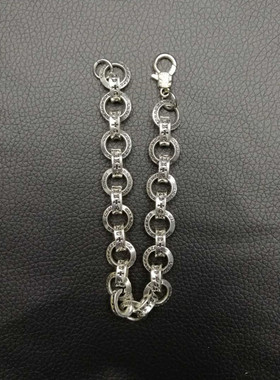 克罗男女合金日韩圈圈手链合金银