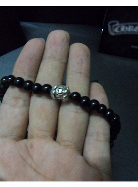 水晶黑玛瑙多圈手链古风珠项链