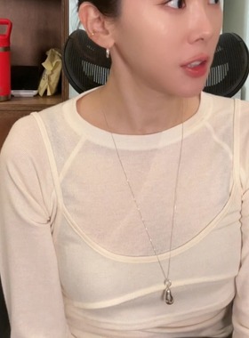 自制韩国out of label通体S925纯银空心大茄子项链happyrim自留款