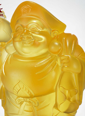 古法琉璃大黑天装饰摆件