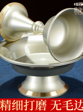 藏村青铜护法杯财神供酒杯光面供杯室内用品室内装饰摆件