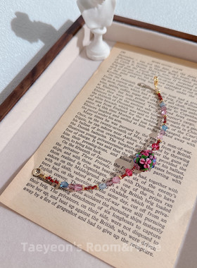 雕花琉璃珠捷克珠手链手串