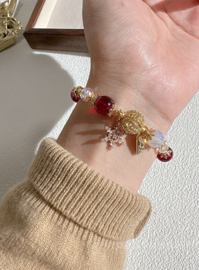 冬日圣诞礼物雪花手链手串