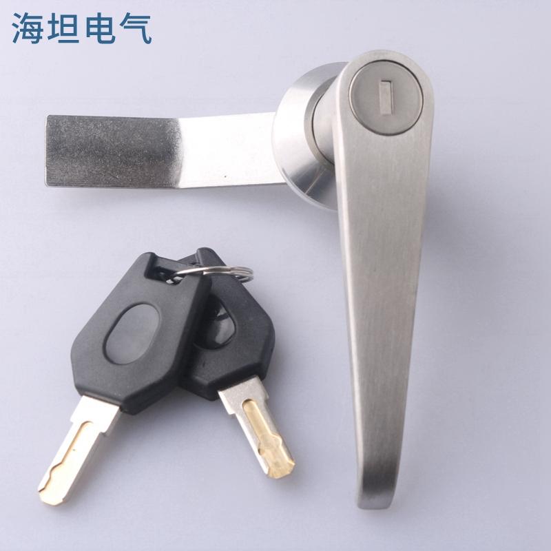 MS301开关柜门锁MS303不锈钢电气柜门锁 MS304配电箱消防箱执手锁 - 图0