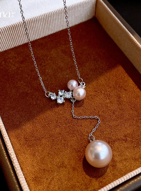 2026春当季新款 衣佳人折扣 吊坠珍珠项链轻奢小众百搭毛衣链项饰