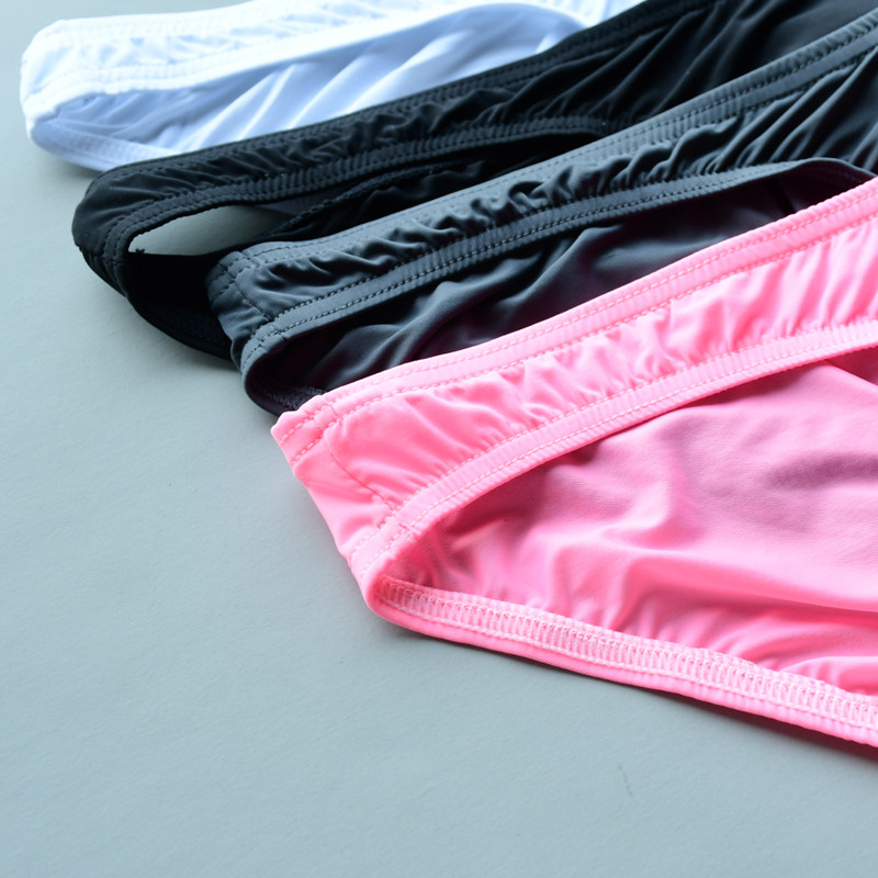 男士冰丝低腰三角内裤凉爽柔软细边丝滑透明速干旅游神器快干性感,淘宝优惠券,粉丝福利购,淘宝优惠卷