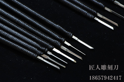 匠人核雕刻刀核雕刀橄榄核雕刻刀葫芦刀桃核全钢刻刀象牙果雕刻 - 图2