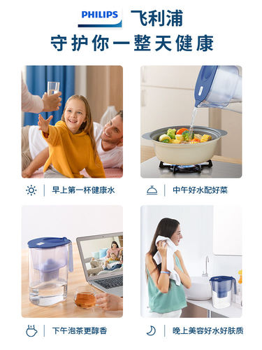 飞利浦净水壶滤芯专家版去水垢滤芯家用滤水壶滤芯通用碧然德水壶 - 图2