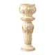 Roman column floor-standing vase ceramic next to TV cabinet in living room