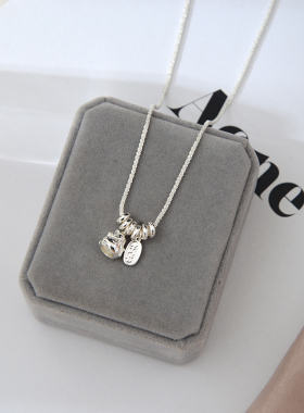 防过敏不掉色 高级感轻奢小众设计俏皮招财猫项链 锁骨链朋友礼物