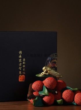 纯黄铜名利双收摆件客厅家居装饰