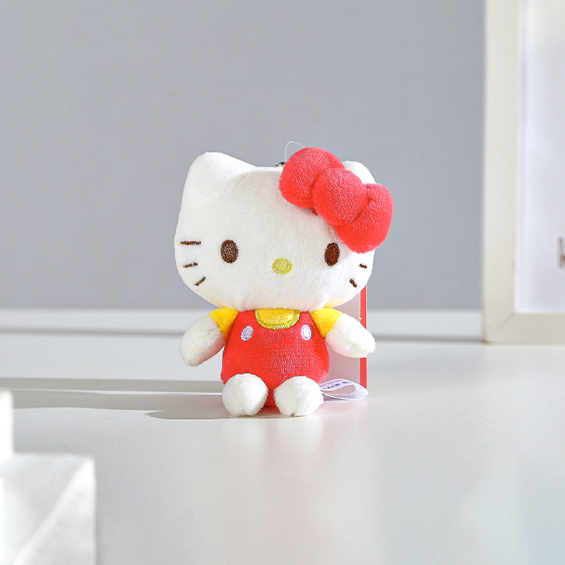 日本hellokitty正版登山扣凯蒂猫哈喽kt猫公仔玩偶毛绒包包挂件