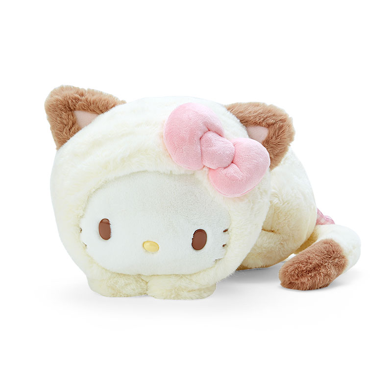 日本三丽鸥正版治愈喵hellokitty凯蒂猫kt猫毛绒公仔玩偶娃娃