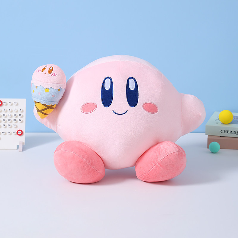 日本kirby周边正版大号冰激凌星之卡比公仔玩偶娃娃抱枕毛绒玩具