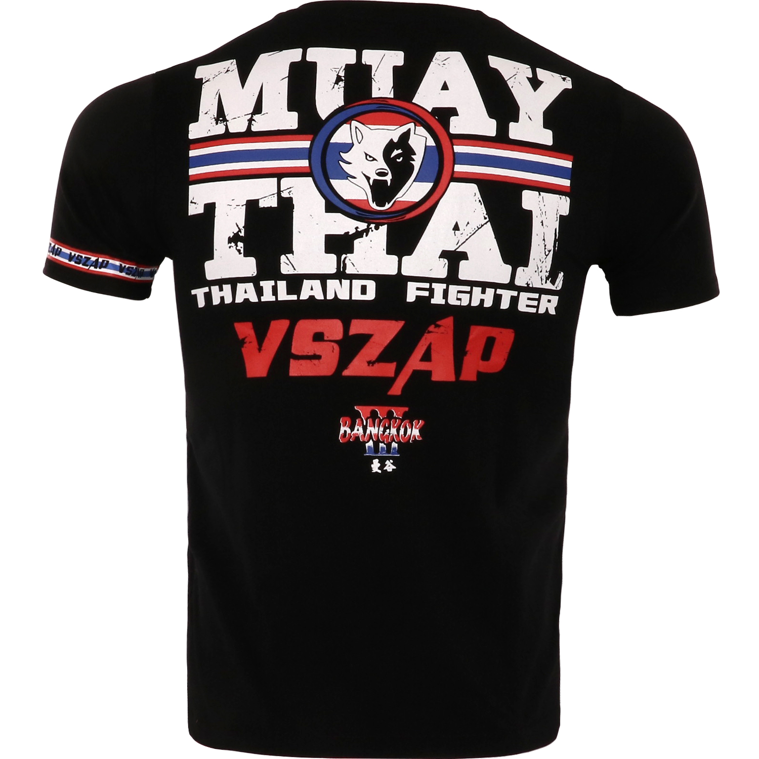 VSZAP圆领泰拳比赛训练衣格斗运动MMA短袖T恤男拳击服UFC健身踢拳 - 图1