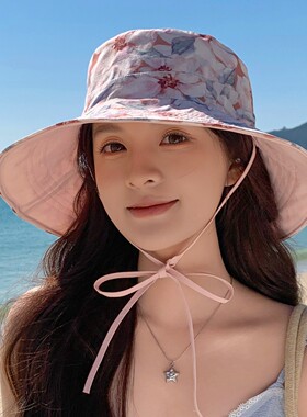 夏季防紫外线双面戴防晒渔夫帽