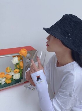 网红情侣印花薄款冰爽护臂套袖