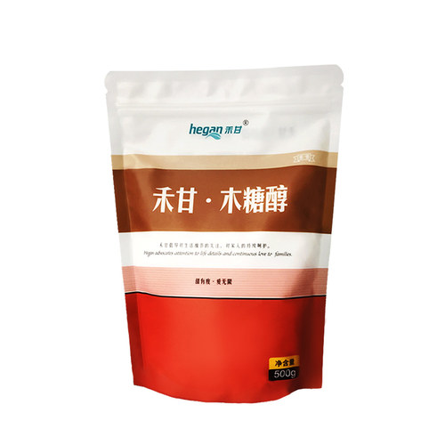 经典拉链袋]禾甘纯正木糖醇代糖500g代白砂糖无糖食品烘焙甜味剂 - 图2
