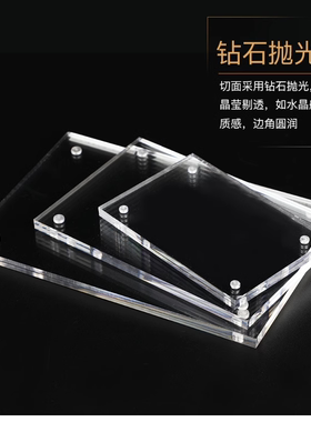 亚克力磁吸透明强磁画框展示牌标签牌超市商品卡砖照片相框贴墙式