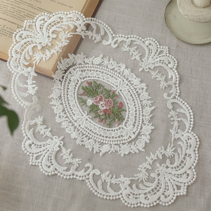 浪漫生活刺绣蕾丝桌垫  ins风复古家用装饰盖巾餐垫 背景拍摄道具,淘宝优惠券,粉丝福利购,淘宝优惠卷