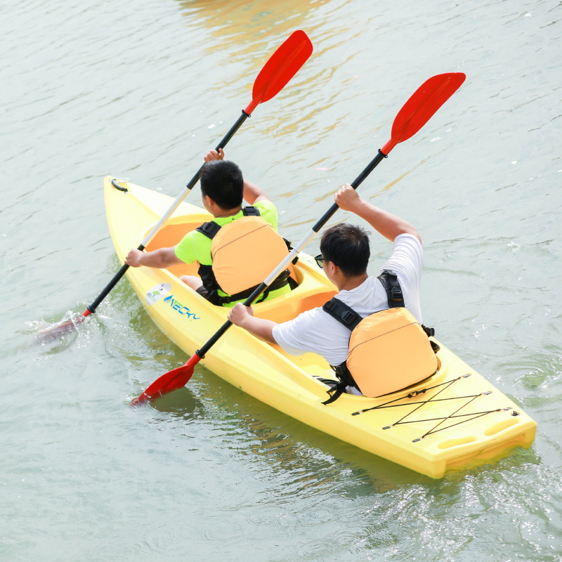 NECKY kayak 3人休闲漂流皮划艇（滚塑船硬艇）2成人+1儿童座舱 - 图1