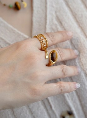 轻奢款设计师款进口捷克珠红东陵