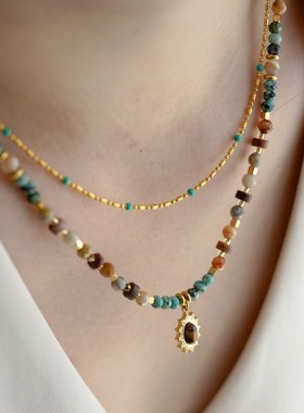 轻奢款设计师款非洲松虎眼石天然